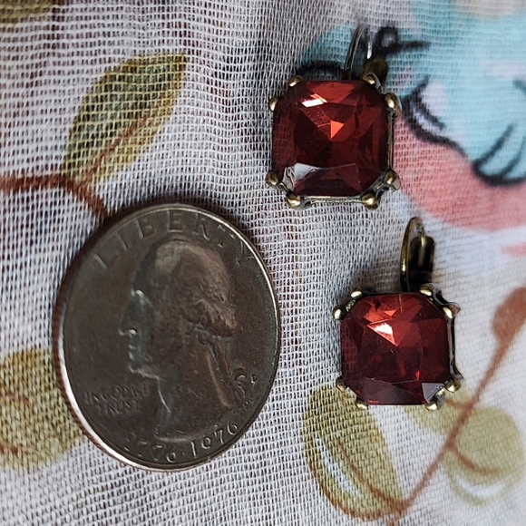 Chloe and Isabel Rhinestone Oxidized Brass Necklace and Pierced Earrings Set - Picture 14 of 14